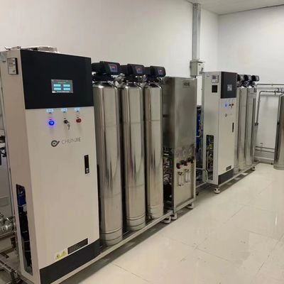 قیمت مناسب 1ppb تا 3ppb سیستم های آب بسیار خالص سیستم تصفیه آب از طریق آسموز معکوس آنلاین